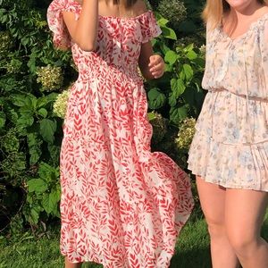 S t e l l a h New York Red Midi Dress